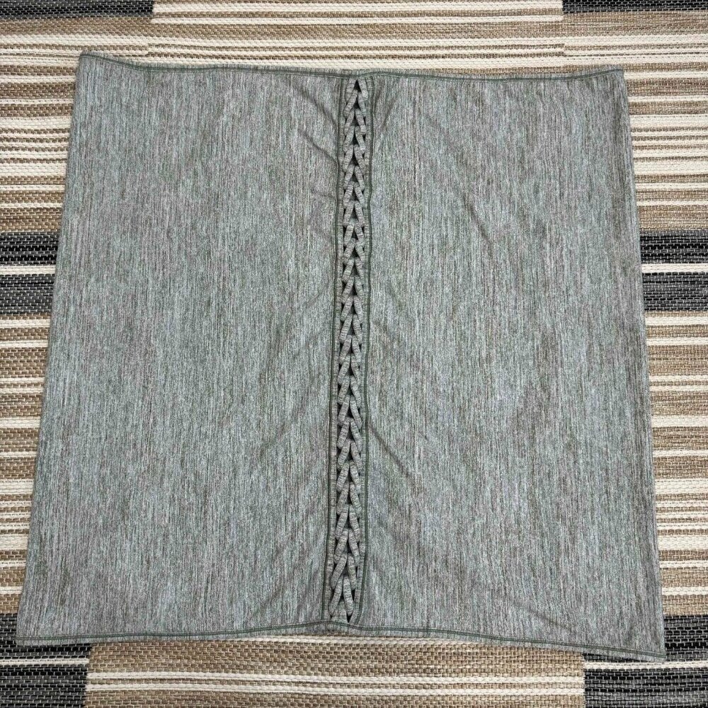 Lululemon Women's Vinyasa Braided Scarf Button Snap‎ Versatile Green One Size